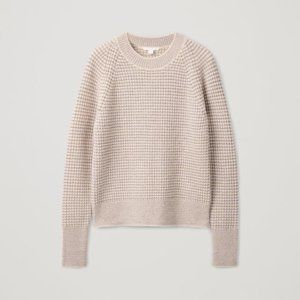 Cos STITCHED-STRIPED SWEATER